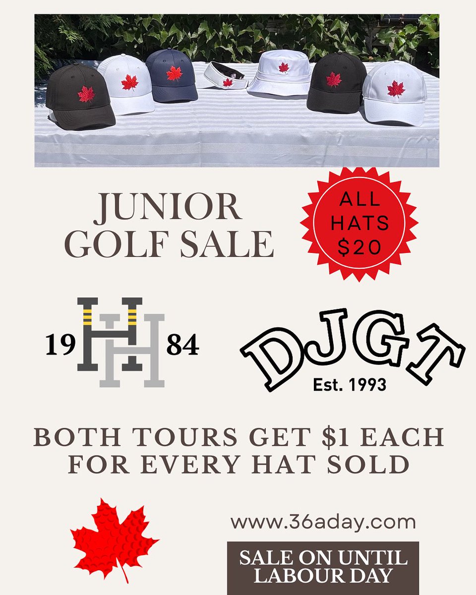Mike Johnny (@36aday) on Twitter photo End of Summer Sale - A chance to thank my Junior Golf Tour partners and loyal (and new) customers. <a href="/HHJuniorGolf/">Hamilton Halton Junior Golf Tour</a> <a href="/DurhamGolfTour/">Durham Junior Golf Tour</a> End of Summer Sale - A chance to thank my Junior Golf Tour partners and loyal (and new) customers. <a href="/HHJuniorGolf/">Hamilton Halton Junior Golf Tour</a> <a href="/DurhamGolfTour/">Durham Junior Golf Tour</a>