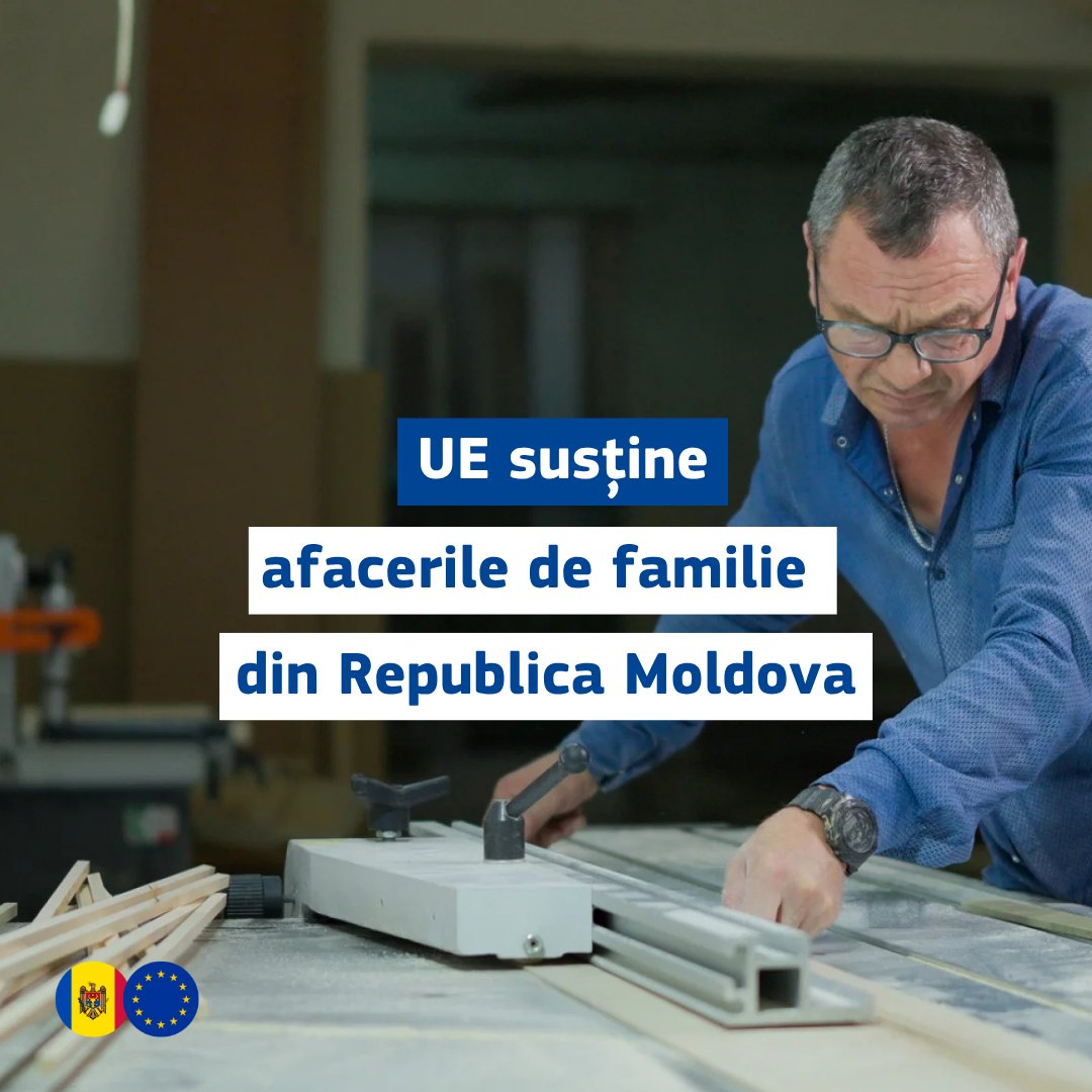 🇪🇺 The EU supports 25,000 businesses in the Republic of Moldova and can also help your family business grow by improving access to finance for small and family-run enterprises.🤝