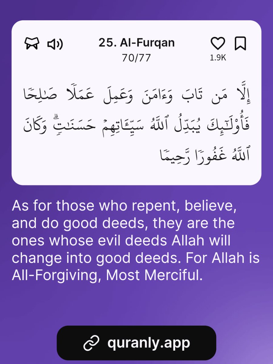 -Al Qur’aan {25:70}

Download the Quranly App