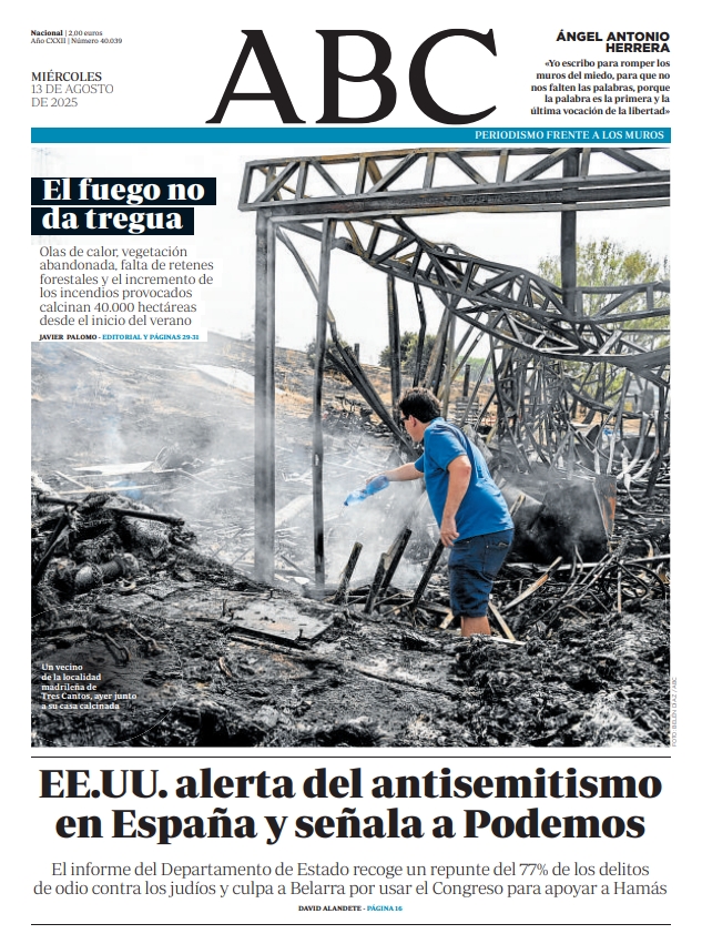 abc_es's tweet photo. 📰La portada y la Dos de ABC. Pronto, en
@abckioskoymas
#Portadas #PortadaABC https://t.co/uadhtAXcz6