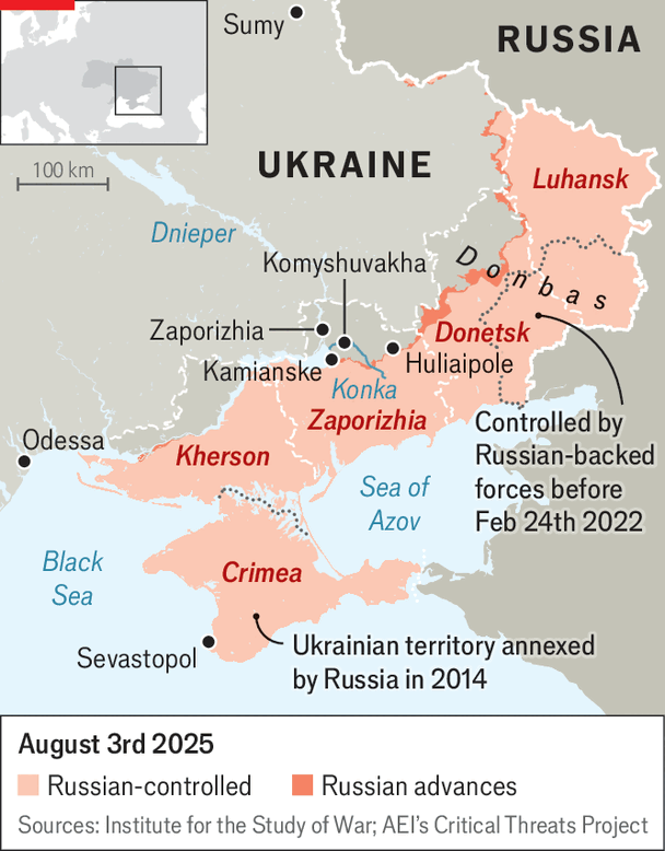 <a href="/MyLordBebo/">Lord Bebo</a> Russia is advancing and now controls 100% of Luhansk. In any peace deal, Ukraine must withdraw its forces from Donbass, Zaporozhye, and Kherson - and commit to "neutrality” – that is, stay out of NATO - so demilitarization and denazification can be completed.