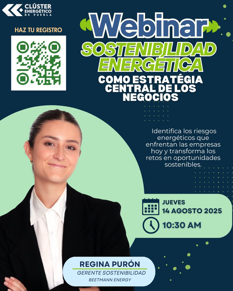🚨 ¡Es hoy!
Aún puedes unirte al webinar con <a href="/ReginaPuron/">Imperfect activism</a>  Sandoval sobre sostenibilidad energética en México.
📅 Hoy 🕐10:30am
🔗 Entra aquí: meet.google.com/hqk-zcho-jex