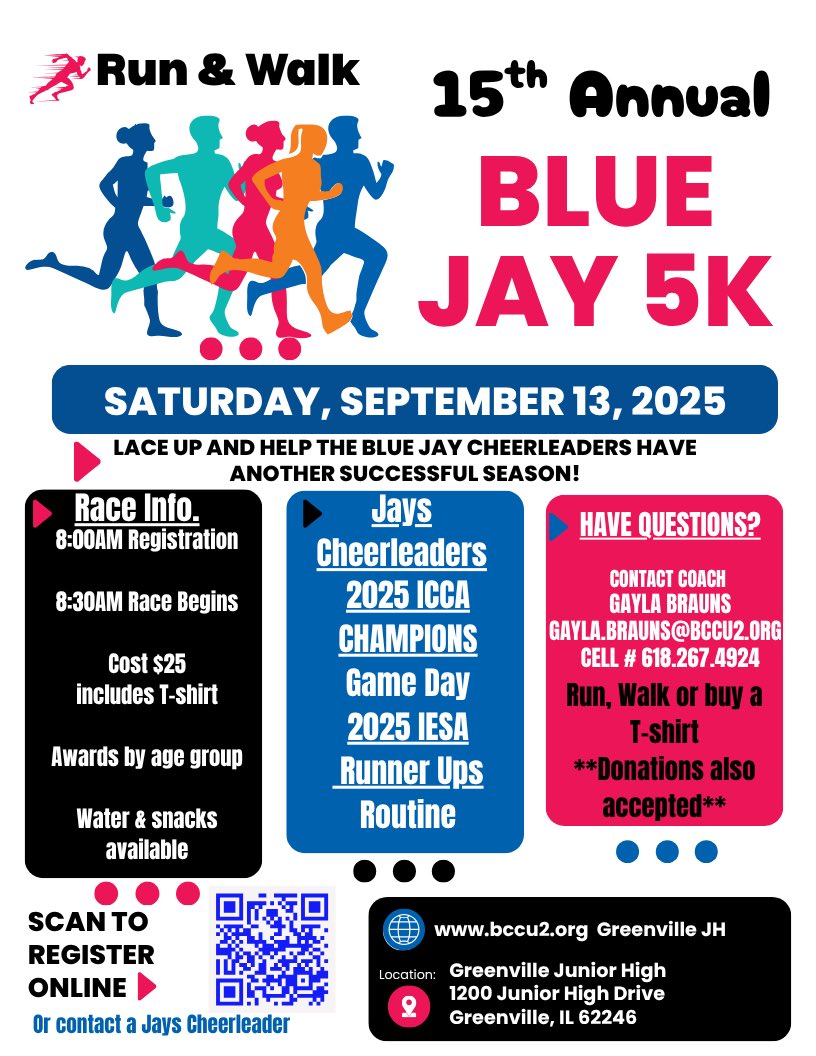 Jays cheer 5k info
