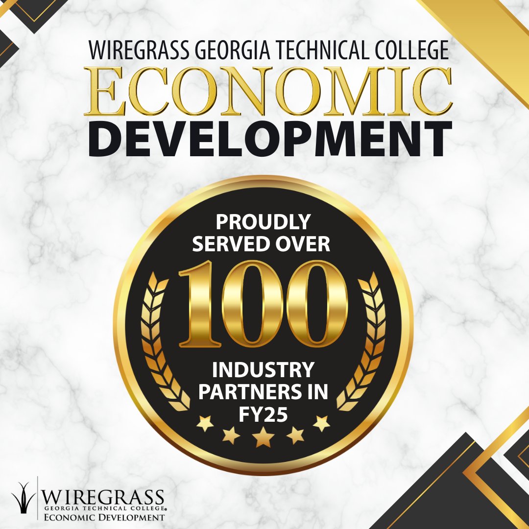 Record-breaking year for Wiregrass GA Tech’s Economic Development team!
105 companies served - 13,168 employees trained - 187K+ training hours
From safety to leadership,  we’re building South Georgia’s skilled workforce.
🔗 ce.wiregrass.edu #WorkforceDevelopment #TCSG
