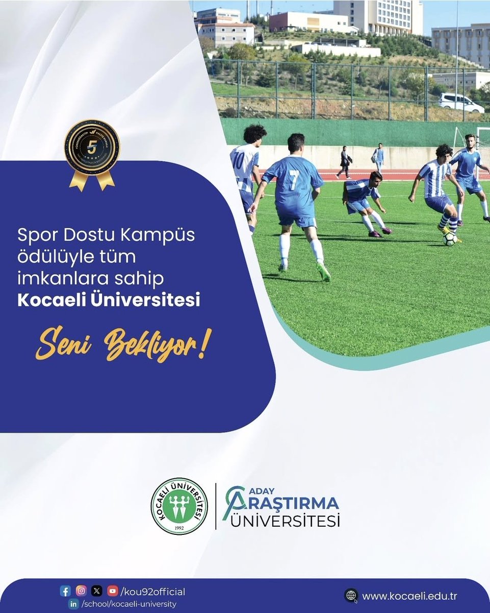 #Mezun olmadan önce öğrenciliği doya doya yaşamak, günlük hayatın stresini spor yaparak atmak istiyorsan, doğru tercihin adresi Kocaeli Üniversitesi seni bekliyor... 

<a href="/kou92official/">Kocaeli Üniversitesi</a> <a href="/NuhZaferCanturk/">Prof. Dr. Nuh Zafer Cantürk</a>

#Kocaeli #koü #kocaeliüniversitesi #spor #üniversite #tercih #yks #yks2025