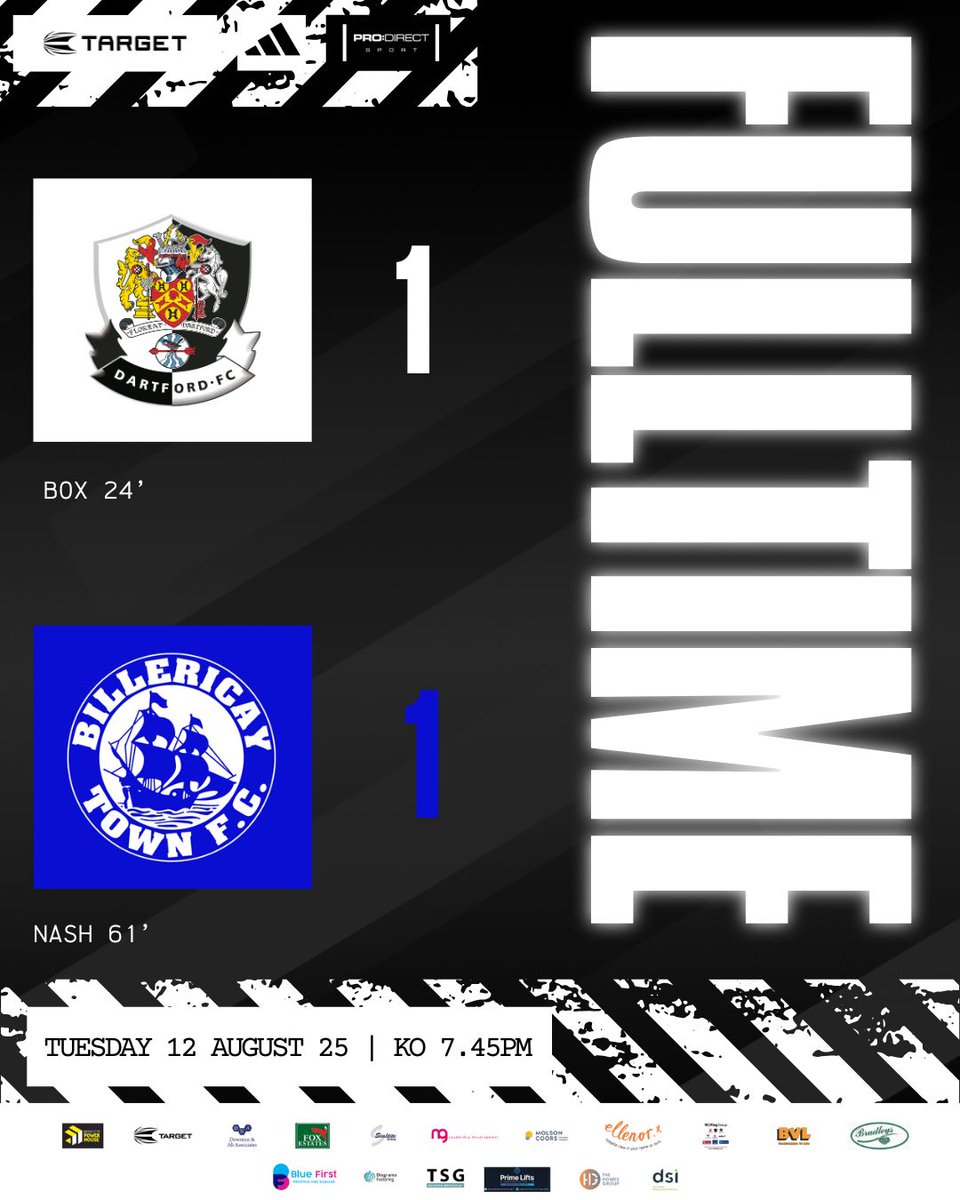 dartfordfc's tweet image. A well earned point for both sides 🤝

#UpTheDarts #TeamTarget