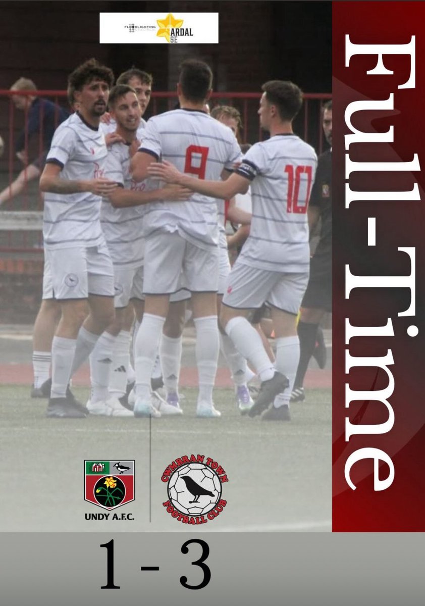 FT: <a href="/UndyAFC/">Undy AFC</a> 1-3 #Crows

With 60 played the points were heading deservedly to the hosts

Things finally clicked with 15 to go. <a href="/lukeupham/">luke upham</a> headed the equaliser, <a href="/LiamHead_01/">Liam</a> headed us ahead and <a href="/sam_sos_pt/">Sam O'Sullivan</a> put the cherry on top in injury time

Come on you Crows! 🐦‍⬛