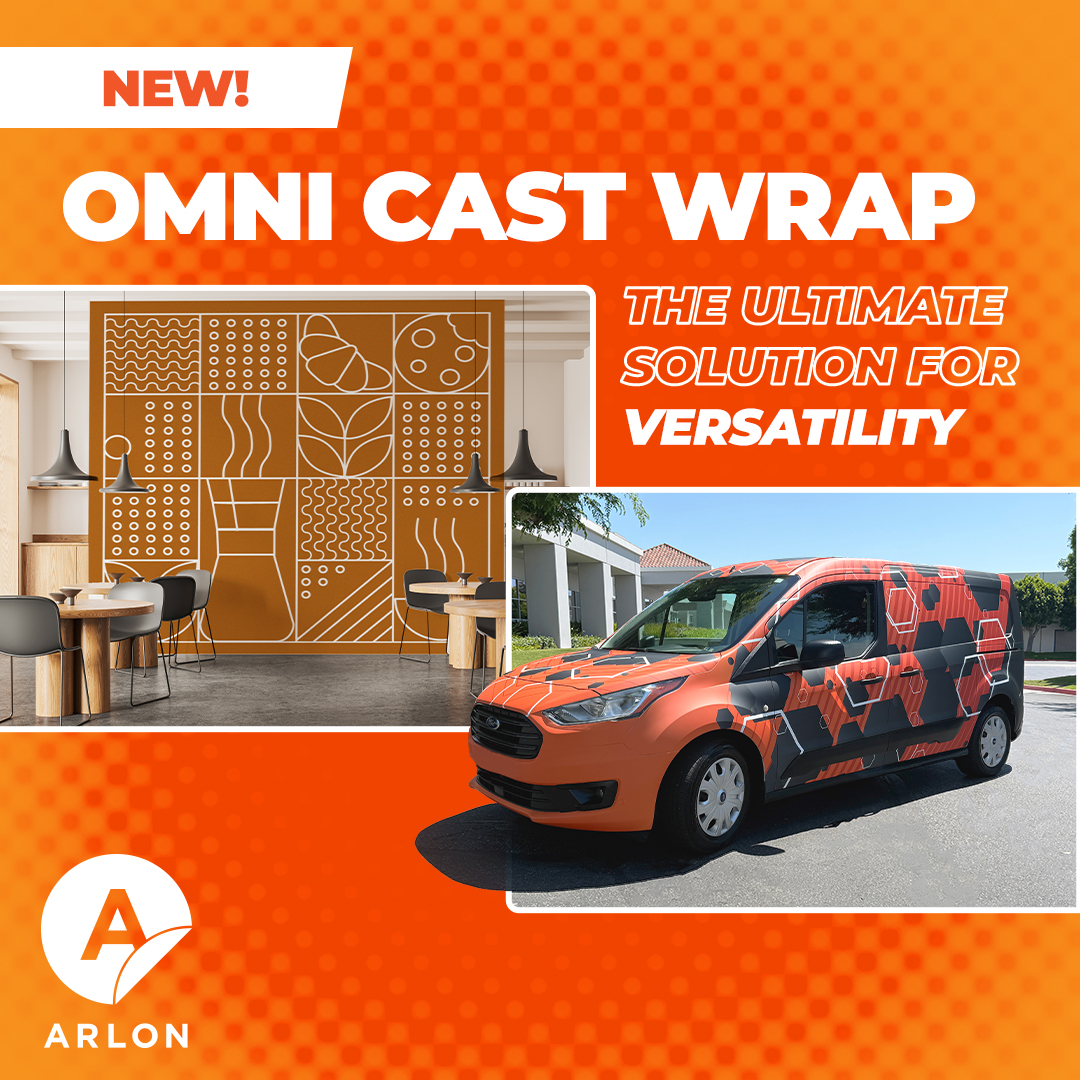 Introducing the new Omni Cast Wrap by Arlon Graphics. Built to perform on every curve and every surface, it delivers bubble free installs, vivid prints, and up to 10 years of durability. Wrap it once and make it last.  Contact your Reece Rep for more info!