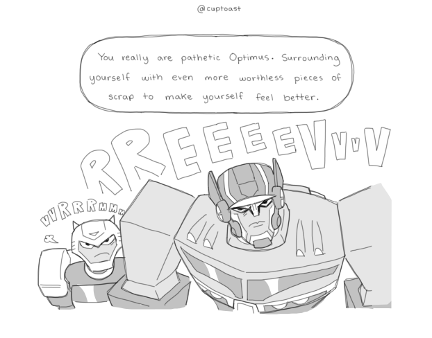 TFA optimus and bumblebee comic (1/3) #TFA #TransformersAnimated