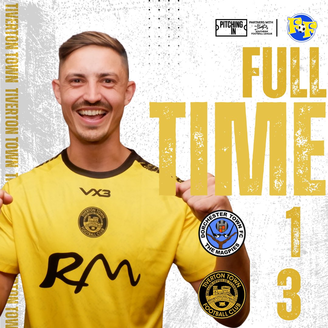 tivertontownfc's tweet photo. FULL TIME’ |  A WIN UNDER THE LIGHTS

Goals from Wellington and Jagger Cane give us the three points at The Avenue, don’t mind it at all 🫡
⚪️ 1-3 💛 

#OneTownOneTeamOneTivvy💛 https://t.co/o4yFaBMT9T
