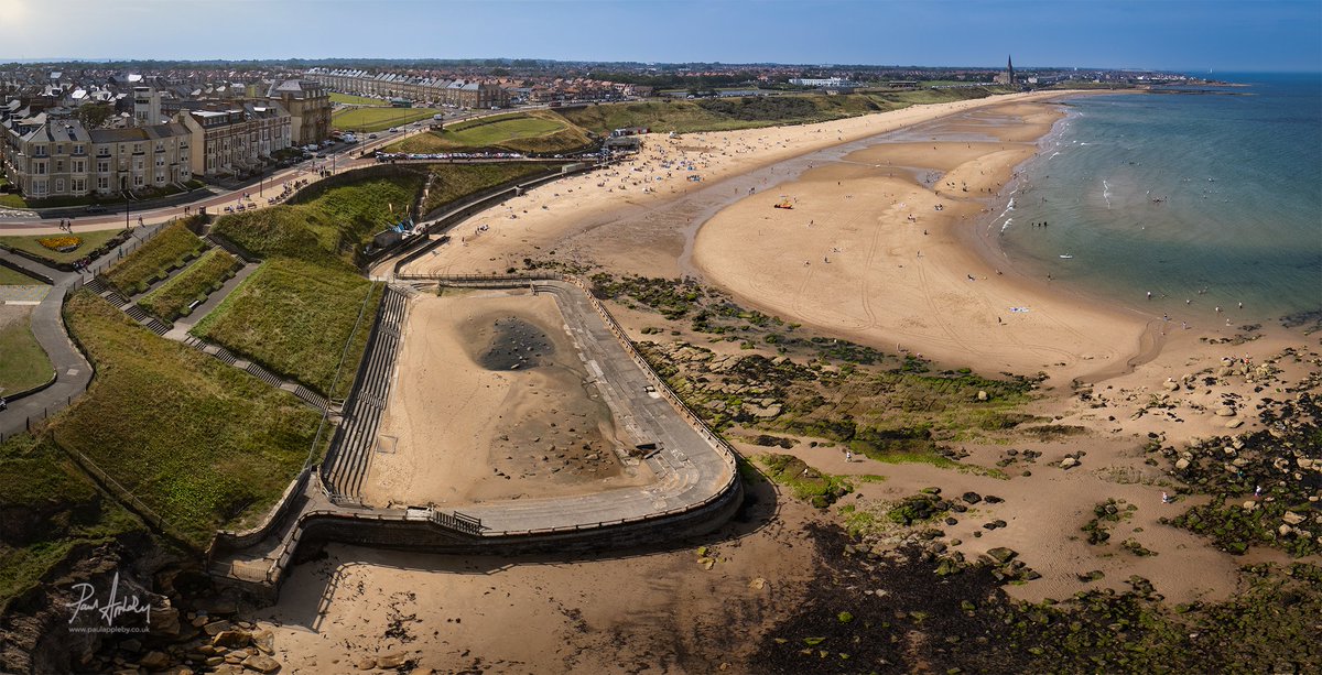 Long Sands, Tynemouth, on a sunny Tuesday afternoon.