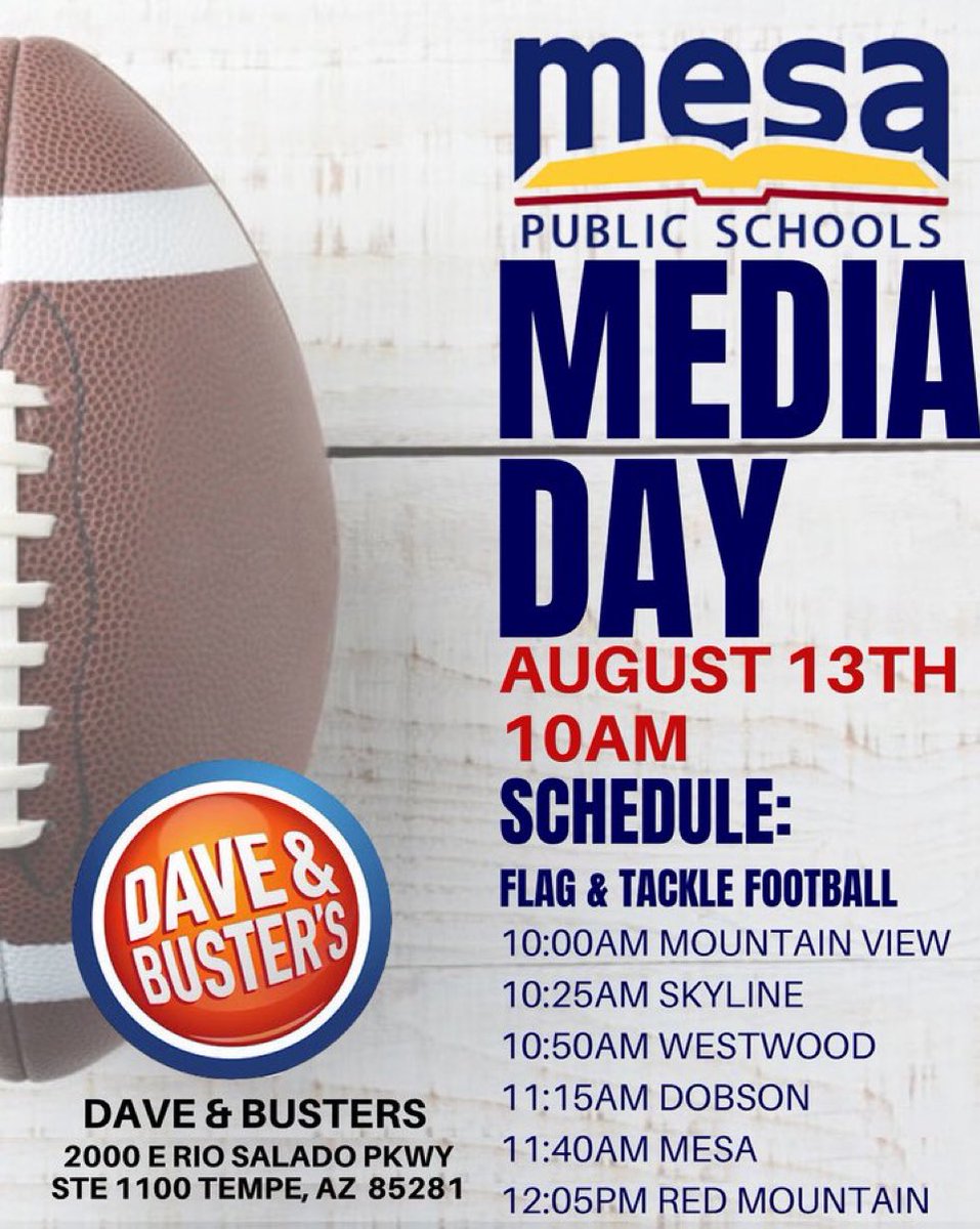 MPS Football Media Day Tomorrow!!