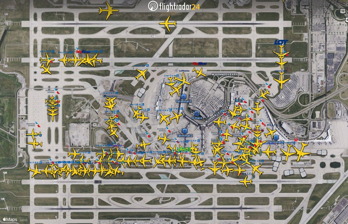 You are now number 53 for departure.