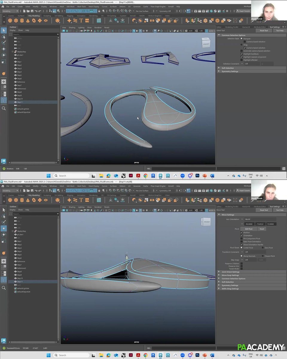 PAACADEMYY's tweet image. #FormGeneration #GeometryRationalization #ComputationalDesign #DigitalCraft #Maya3D #Rhino3D