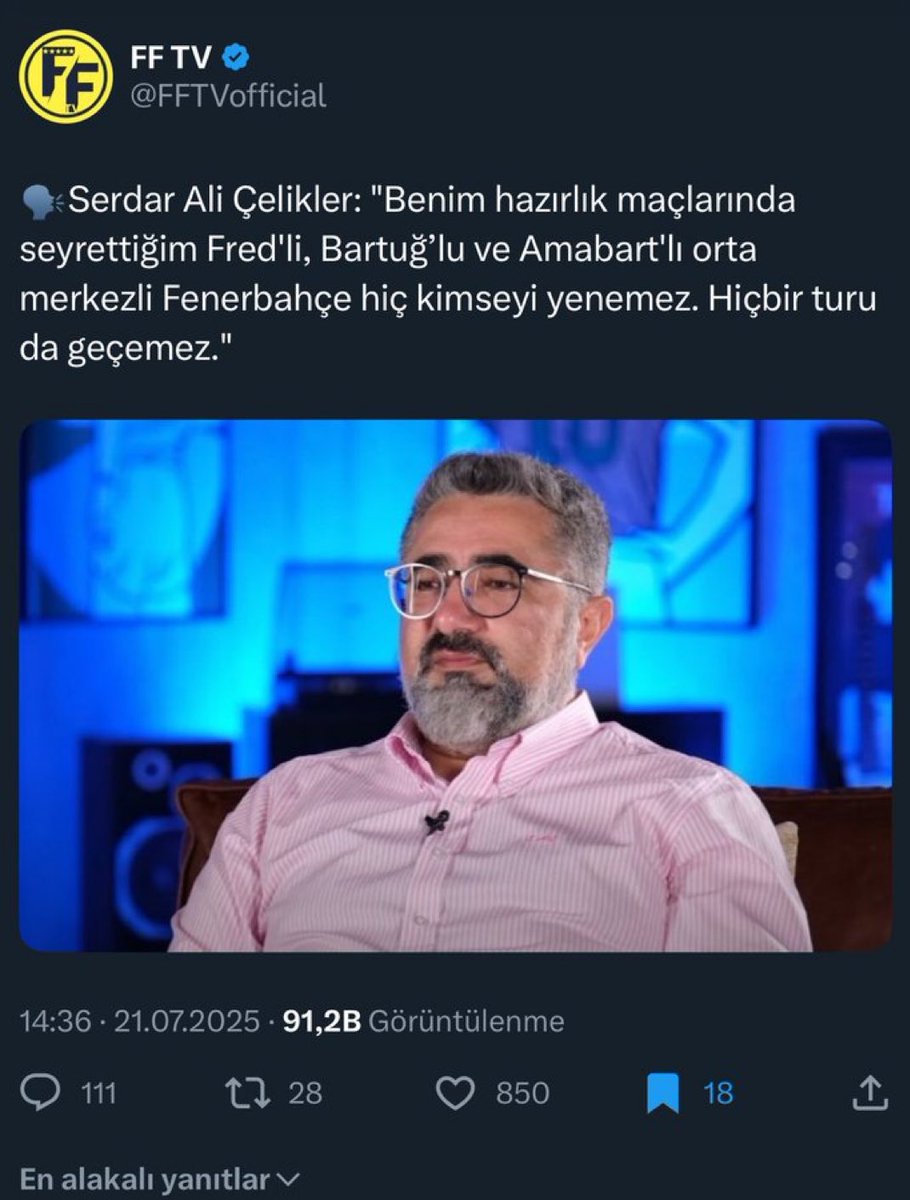 ‘Fenerbahçe adamın amına koyar!’daki adam: