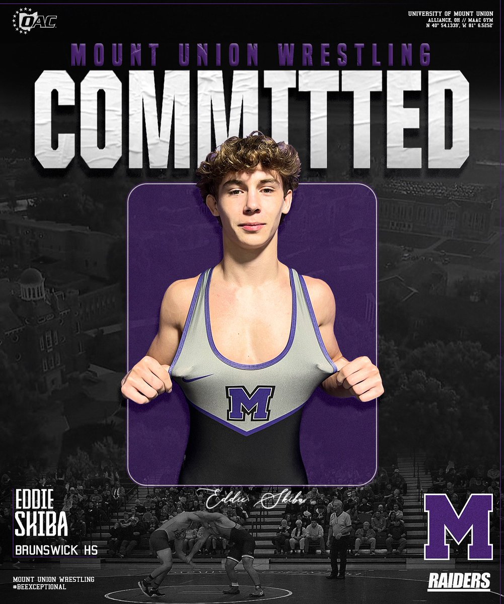 Welcome, Eddie Skiba!
Major: Business Management 
Brunswick HS, OH 
OHSAA State Placer (6)
2x OHSAA State Qualifier
3x District Placer
2x AAU All- American 
Record 124-48
 
Go Raiders!