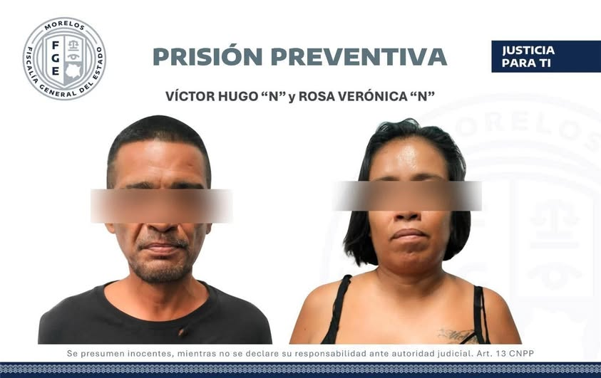 DigitaMorelos's tweet photo. Prisión preventiva para pareja acusada de secuestro agravado de un niño en #Cuautla.
• El 6 de agosto, Rosa Verónica “N” y Víctor Hugo “N” habrían engañado y privado de la libertad a un niño de 5 años.
• El menor fue localizado en Tenango, Jantetelco durante un operativo...👇👇 https://t.co/SP1Nh0eHAh