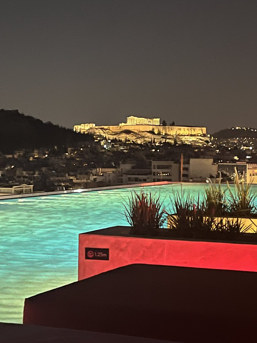 My view tonight from Athens, Greece…