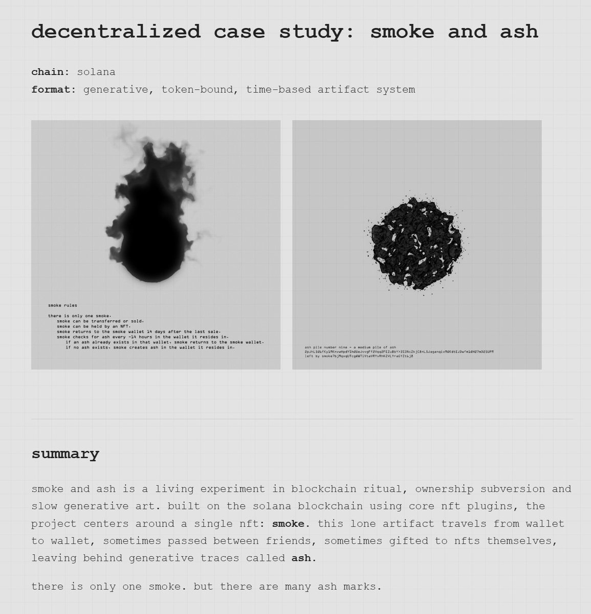 only possible on <a href="/solana/">Solana</a> using <a href="/metaplex/">Metaplex 🦾</a> CORE 

smol artist making big moves
dm for the full case study