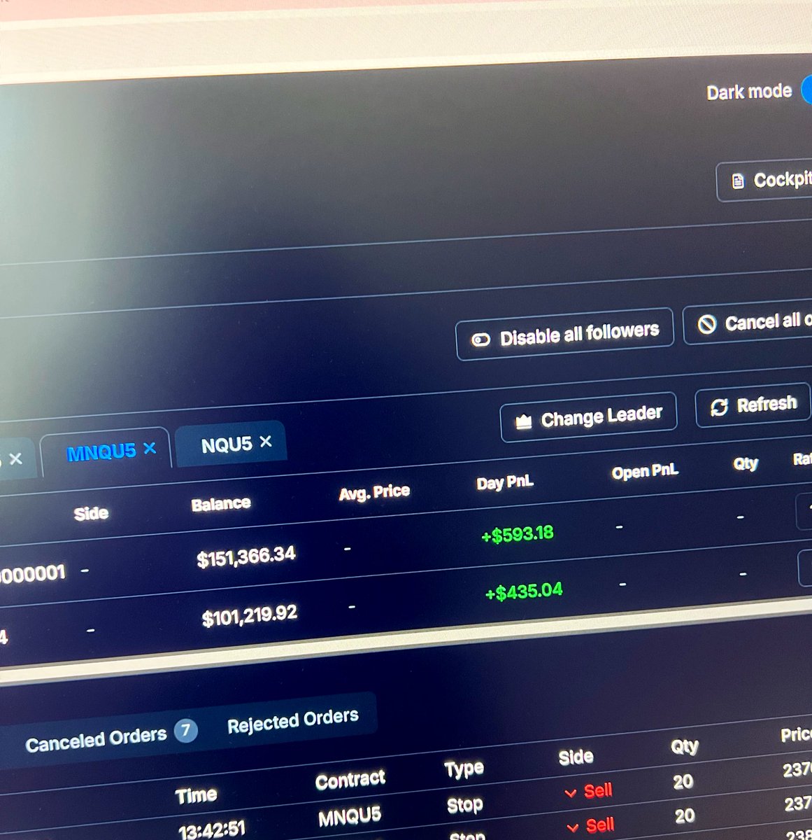 Nobody (@charmnq1) on Twitter photo Up $900 on the day from longs on NQ. Focusing on A+ set ups is paying off. Looking to buy some evals probably will get a <a href="/MyFundedFutures/">MyFundedFutures</a> or more <a href="/Alpha_Futures_/">Alpha Futures</a> accounts - hoping to scale to 1 mil in funded capital by end of 2025 Up $900 on the day from longs on NQ. Focusing on A+ set ups is paying off. Looking to buy some evals probably will get a <a href="/MyFundedFutures/">MyFundedFutures</a> or more <a href="/Alpha_Futures_/">Alpha Futures</a> accounts - hoping to scale to 1 mil in funded capital by end of 2025