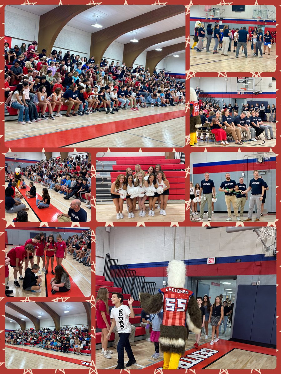 millardcentral's tweet photo. Our halls were filled with excitement today as we kicked off the school year with our newest Cyclones! Looking forward to seeing ALL of our Cyclones tomorrow! #cyclONEsUnited https://t.co/cs8ntzO7Qp