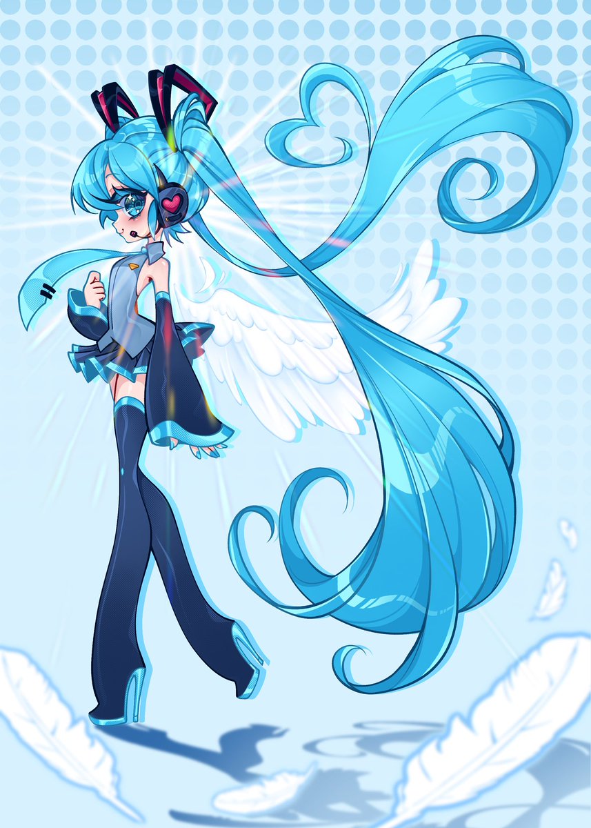 I can’t stop drawing miku 🩵