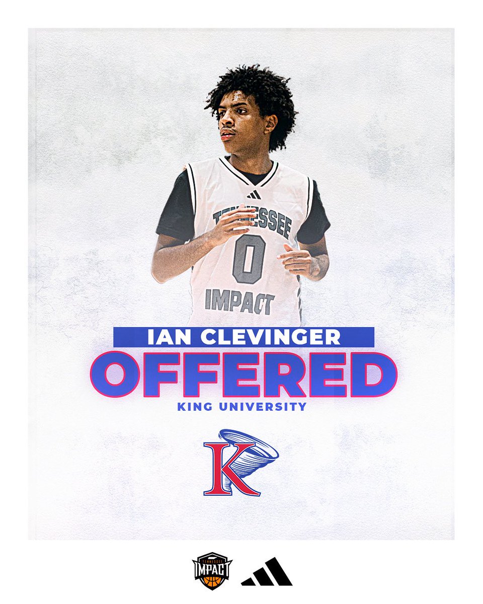 Congratulations 2026 <a href="/ian_cl3v/">ian Clevinger</a> for receiving an offer to King University. 

#reptheshield #tenneseeimpact #allheart #makeanimpact #tnimpact #tennesseehoops #adidasbasketball #3SSB #3StripesSelectBasketball