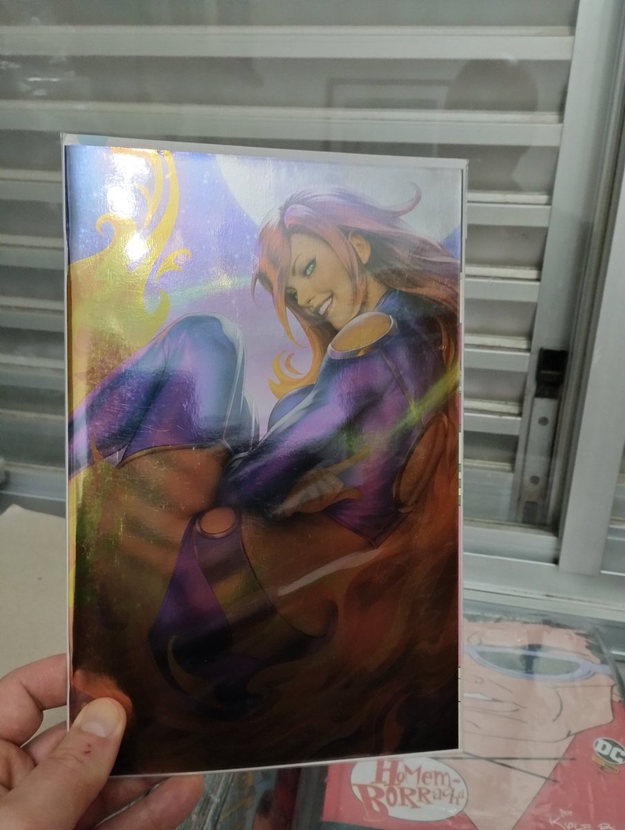 Beautiful foil cover by <a href="/Artgerm/">Stanley Artgerm™ Lau</a>  #TalesoftheTitans  #teentitans #dccomics #starfire