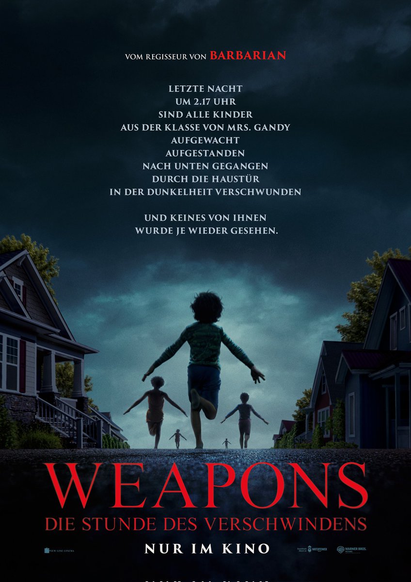 NykampGerw57027's tweet photo. #NowWatching #FirstWatching
Weapons – Die Stunde des Verschwindens
2025 ‧ Horror/Mystery
#HorrorFam https://t.co/kIdQyO3MwT