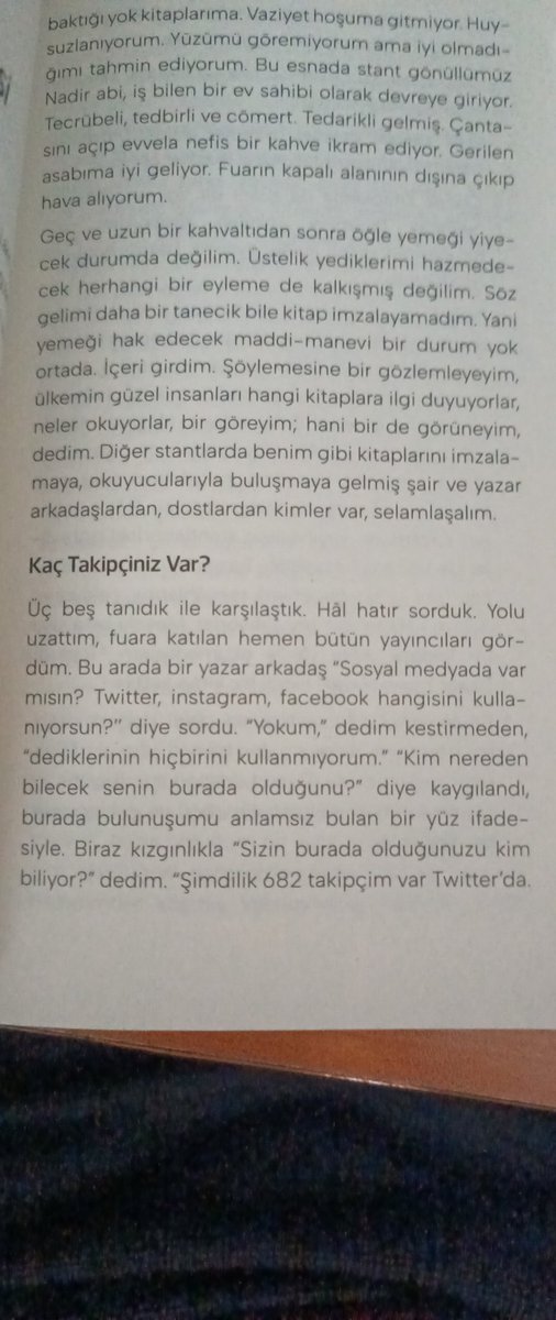 <a href="/TuranKrts_/">Turan Karataş,</a> Bu yazınızı okuduktan sonra denk geldiğim tiwit:)
İlginç bir tevafuk oldu hocam.

Not: Maalesef sosyal medya, nitelik-nicelik karşıtlığının en hoyrat sahnesi konumunda. Ne olursa olsun  nitelik acele etmez kıymetli hocam; sessiz, ağır ve emin adımlarla yürür.
Muhabbetle🌱