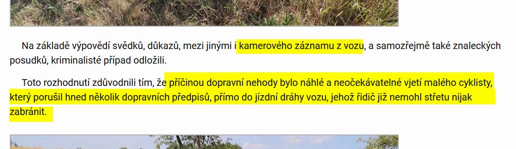 A kameru v autě už máte? Kousek plastu a levné asijské elektroniky nás chrání před nespravedlivým obviněním v případě kolizí s tzv. zranitelnými účastníky silničního provozu, při kterých státní orgány s oblibou hledají chybu u řidiče motorového vozidla. krimi-plzen.cz/a/smrt-teprve-…