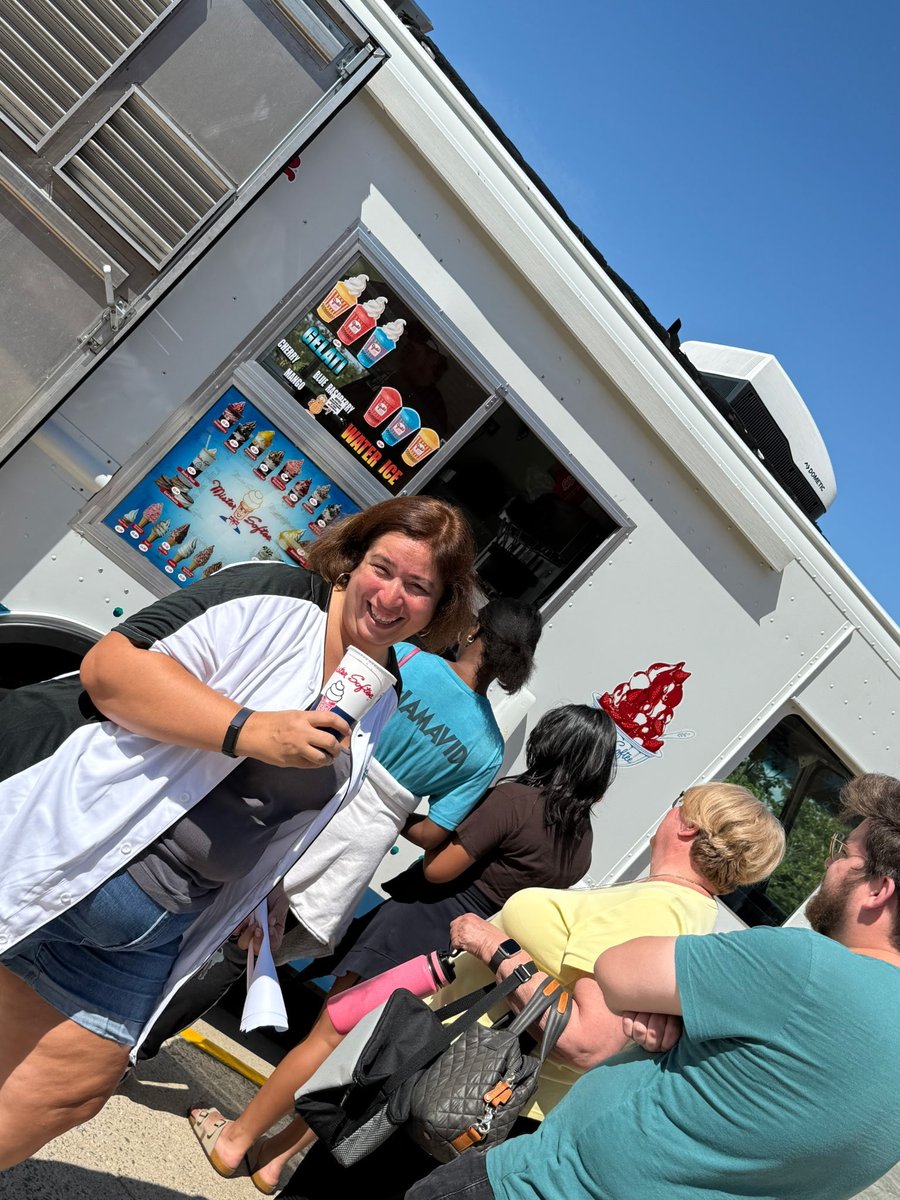 Nothing brings a smile to a Stallion better than Mister Softee ice cream on a hot Return to school work day.