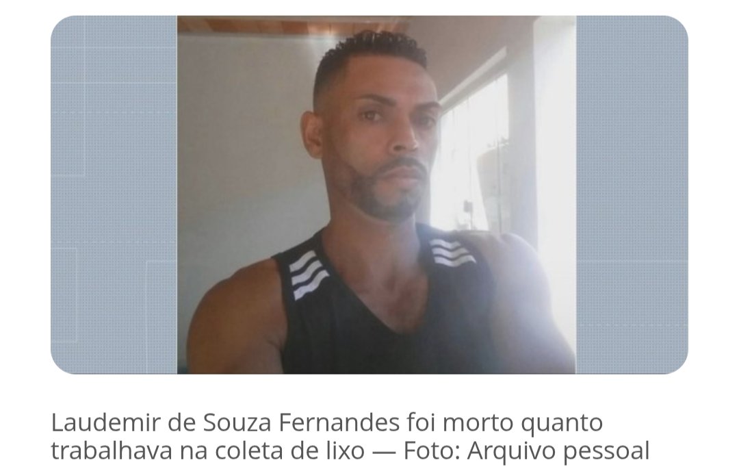 "Cristão, esposo, pai e patriota" (em inglês). Assim se define o assassino do gari Laudemir de Souza Fernandes, de 44 anos.

O que me dói é que dificilmente esse assassino vai pagar pelo seu crime.

Desejo força aos entes queridos do Laudemir, que descanse em paz.