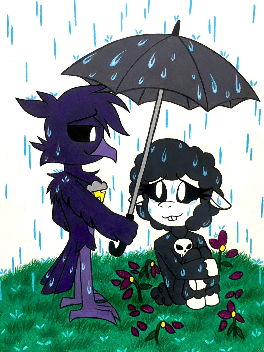 Smiling in the Rain ☔️🥀

This fan animation is AWESOME! I also love their friendship in this AU. It’s really wholesome. 💖✨

For <a href="/inusbij00/">INUbis</a> 
#PoppyPlaytime #NightmareCritters #Poe #BabaChops #NightmareCrittersfanart
