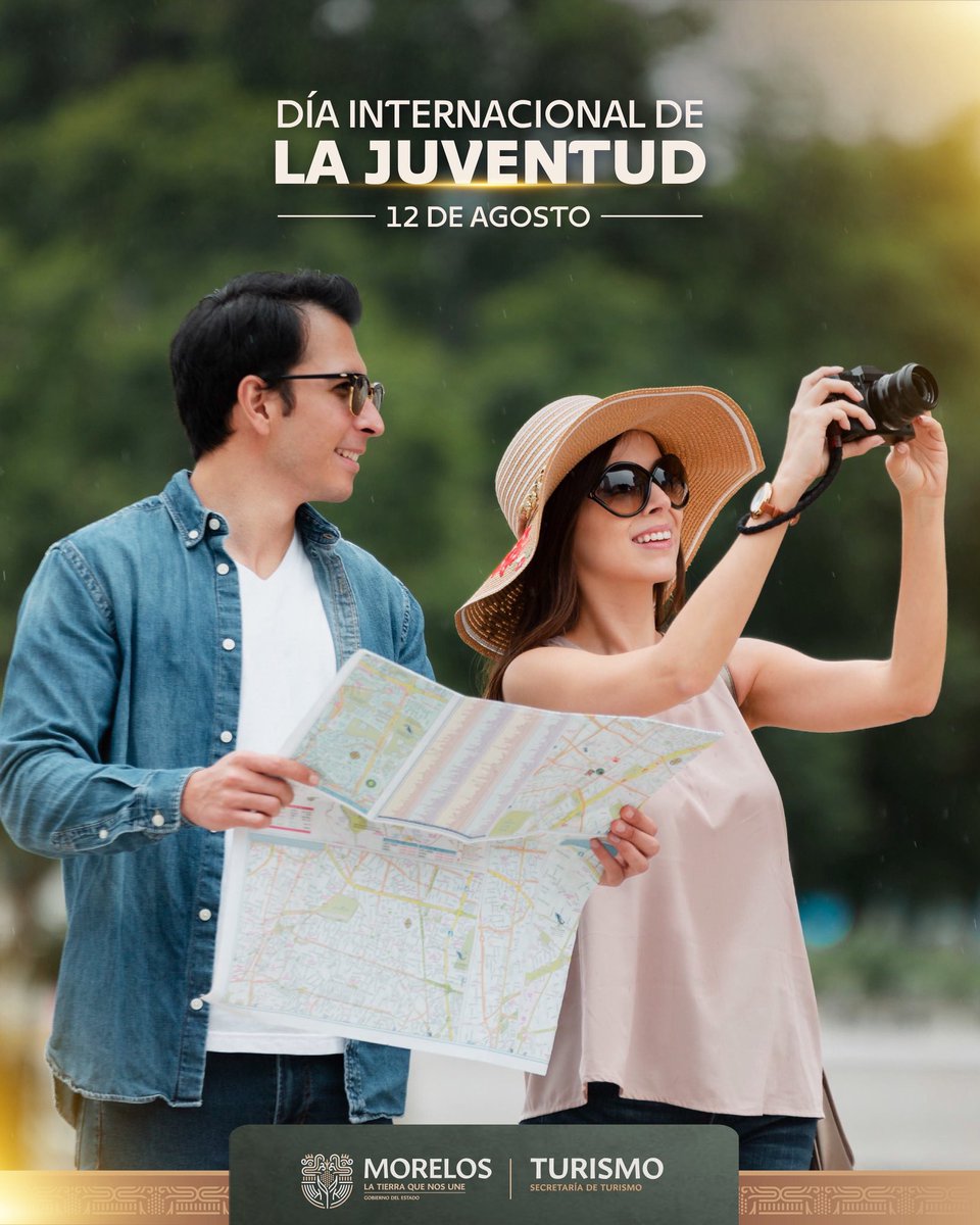 La juventud es motor del turismo en #Morelos 🌿🌎.
Hoy celebramos su energía y pasión por explorar, innovar y compartir lo que nos hace únicos.

#DíaInternacionalDeLaJuventud #LaTierraQueNosUne #LaPrimaveraDeMéxico