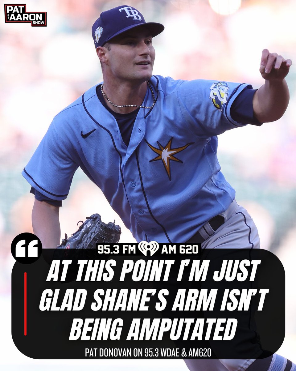 Are you worried that Shane McClanahan will never get back to being the pitcher he was two years ago? 

#Rays #RaysUp