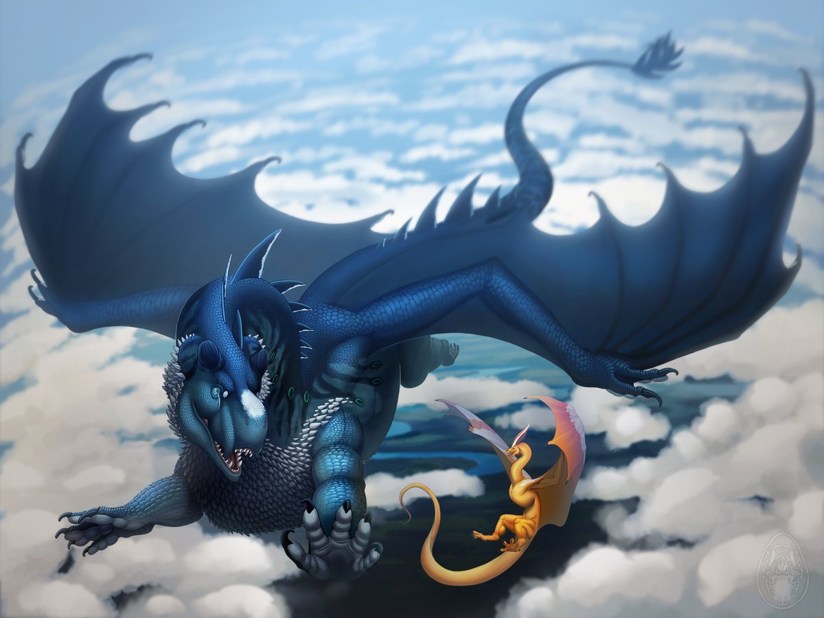 Avocadosaur_'s tweet photo. Gift for @/WildBlackWing and Trafficcone! Initially made for an artfight attack but I wasn't able to finish it so it is just a little gift now!
#art #dragon #2Dart #illustration #dragonart https://t.co/CkDdrHLeIZ