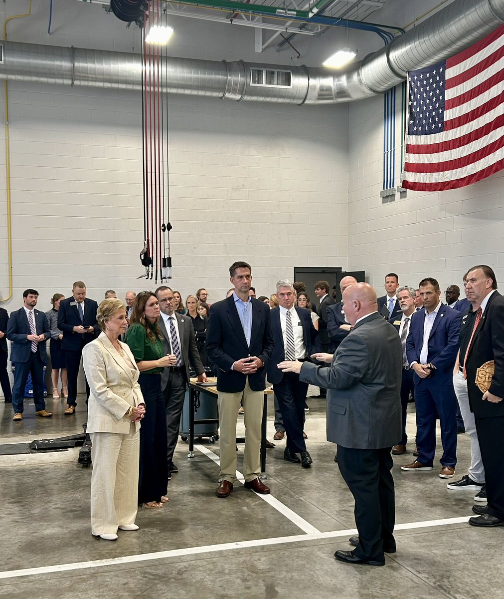 Tom Cotton (@sentomcotton) on Twitter photo I enjoyed touring <a href="/SalineCCTC/">Saline County Career Technical Campus</a> today and participating in their industry workforce roundtable.
Thank you <a href="/SarahHuckabee/">Sarah Huckabee Sanders</a> and <a href="/EDSecMcMahon/">Secretary Linda McMahon</a> for your efforts to ensure technical students across Arkansas have the tools and resources they need. I enjoyed touring <a href="/SalineCCTC/">Saline County Career Technical Campus</a> today and participating in their industry workforce roundtable.
Thank you <a href="/SarahHuckabee/">Sarah Huckabee Sanders</a> and <a href="/EDSecMcMahon/">Secretary Linda McMahon</a> for your efforts to ensure technical students across Arkansas have the tools and resources they need.