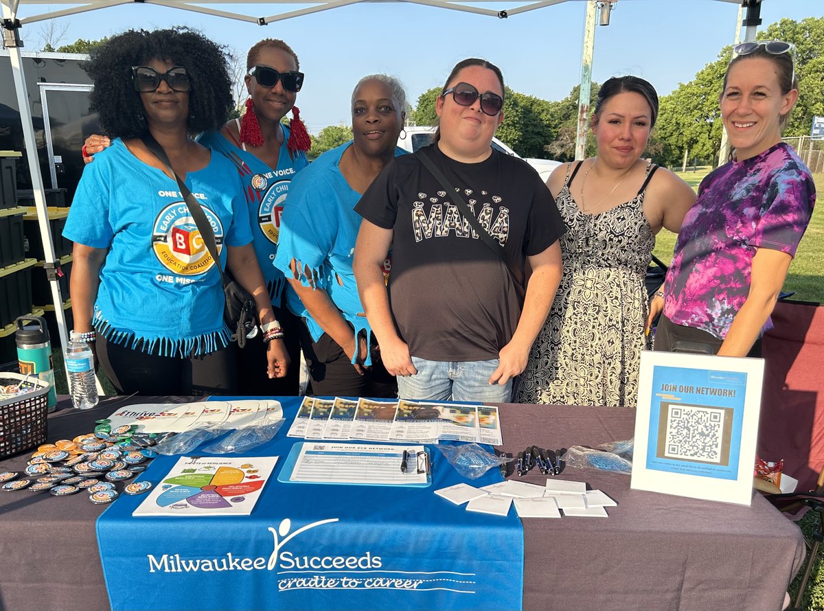 MKESucceeds's tweet image. Our #ECE Ambassadors had a blast at the District 6 National Night Out on August 7. They took the opportunity to share what we’ve been up to and what’s on the horizon – including our upcoming bilingual #mentalhealth conference. And of course the kiddos loved the face painting!