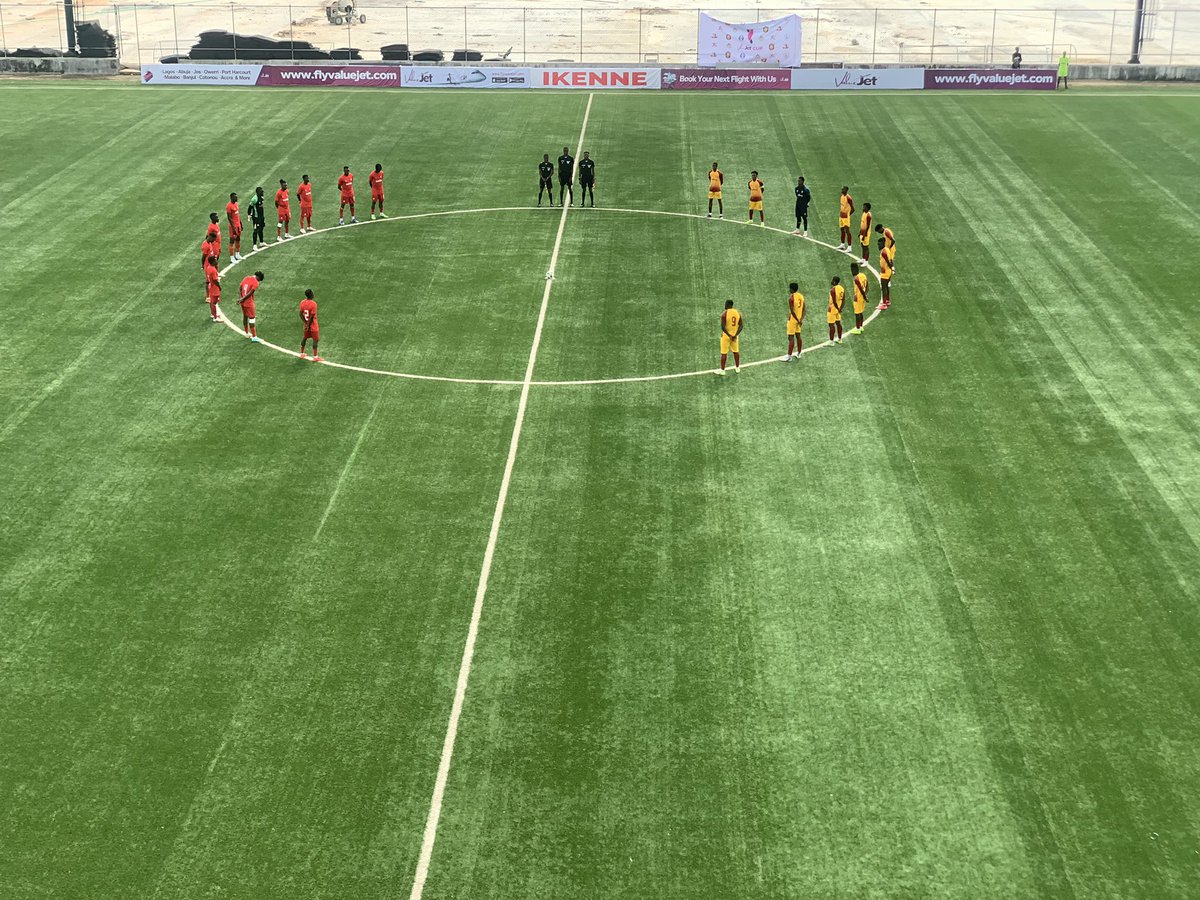 ValueJet Cup (@valuejetcup) on Twitter photo A minute of silence was observed in honor of Shooting Stars <a href="/ShootingSc/">Shooting Stars SC</a> assistant coach, Akin Olowokere who passed, on Monday.
May his soul rest in peace.
#ValuejetCup25 A minute of silence was observed in honor of Shooting Stars <a href="/ShootingSc/">Shooting Stars SC</a> assistant coach, Akin Olowokere who passed, on Monday.
May his soul rest in peace.
#ValuejetCup25