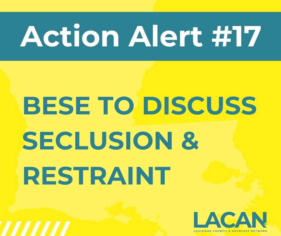 ⚠️ ACTION ALERT #17 ⚠️ 
On Tuesday, August 19 BESE Academic Goals and Instructional Improvement Committee will meet to vote on changes to two important education bulletins.
Click for more info 👇 👇
bit.ly/3UmGNKF