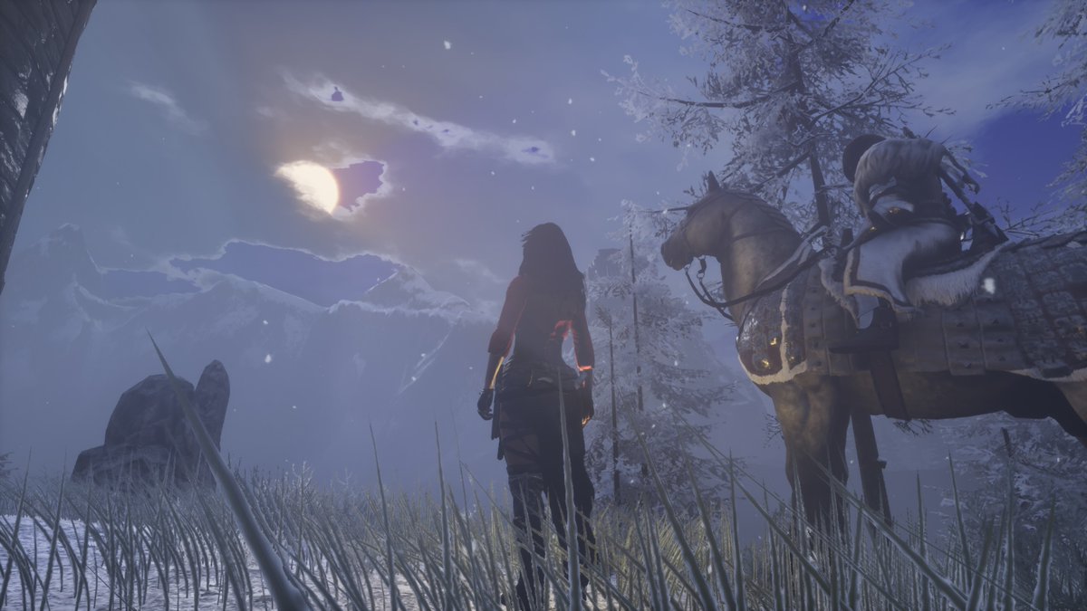 EvaFelini's tweet photo. Some journeys are meant for the moonlight 🌕☁️
#conanexiles #WIGVP #VirtualPhotography https://t.co/4GSzRMHT2q