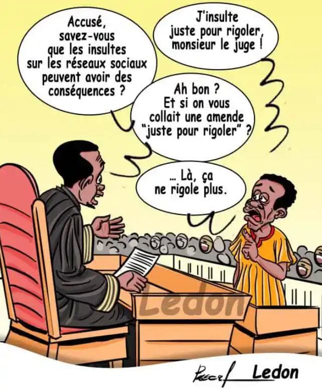 Faut-il encore le rappeler? 
Internet n'est pas une zone de non droit.
Si tu n'es pas sûr de pouvoir répéter la même chose devant un juge, abstiens toi humblement. Sinon, il y a la honte et la prison dedans.
#CitoyennetéNumerique #Burkina #BurkinaFaso #TL226