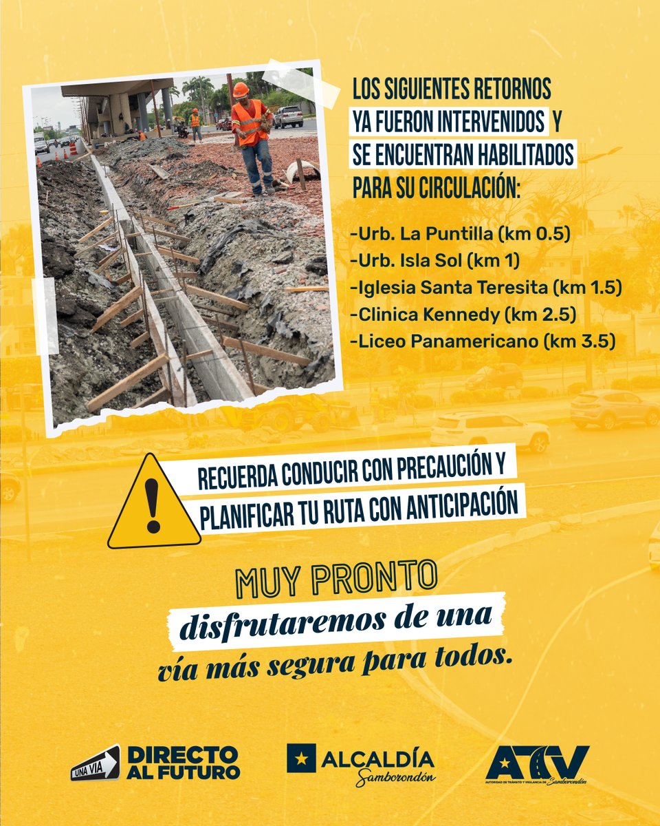 👷🏼‍♂️ Durante la semana se trabajará en el fresado y asfaltado de la Av. Samborondón. Se realizará en horario nocturno y en varios sectores de la vía.

⚠️ El avance continuo del asfaltado está sujeto a la distribución de asfalto que realice Petroecuador a nivel nacional.

✅ Además,