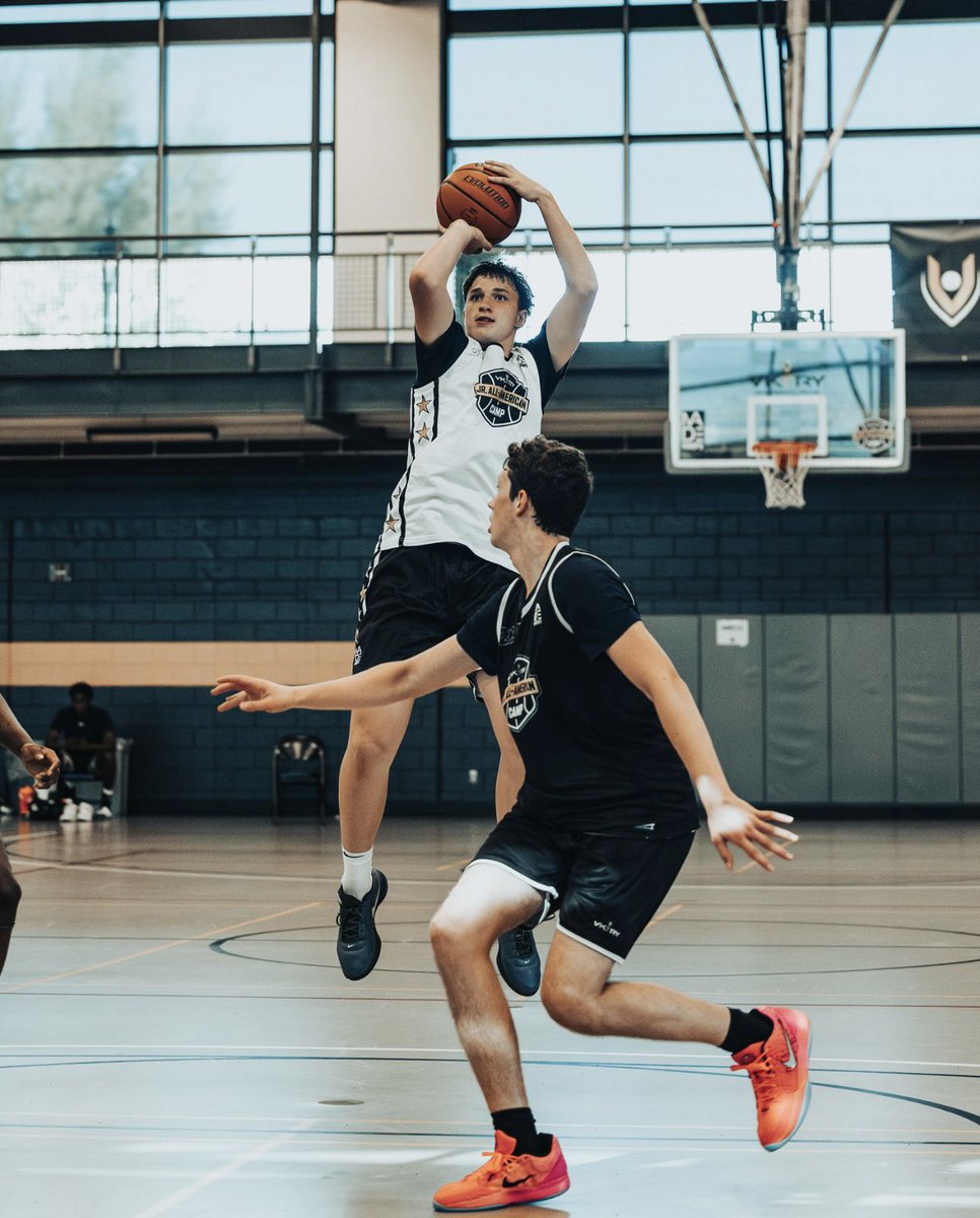 More thoughts from <a href="/TeamVKTRY/">Team VKTRY</a> Jr AA Camp:

‘28 Colton Hiller backed his No. 2 ranking in the national class not only w/ his shot making ability, but his fluid, change-of-pace attack where he gets downhill &amp; uses his bruising 6’6” frame to create space at will. 

Obviously still