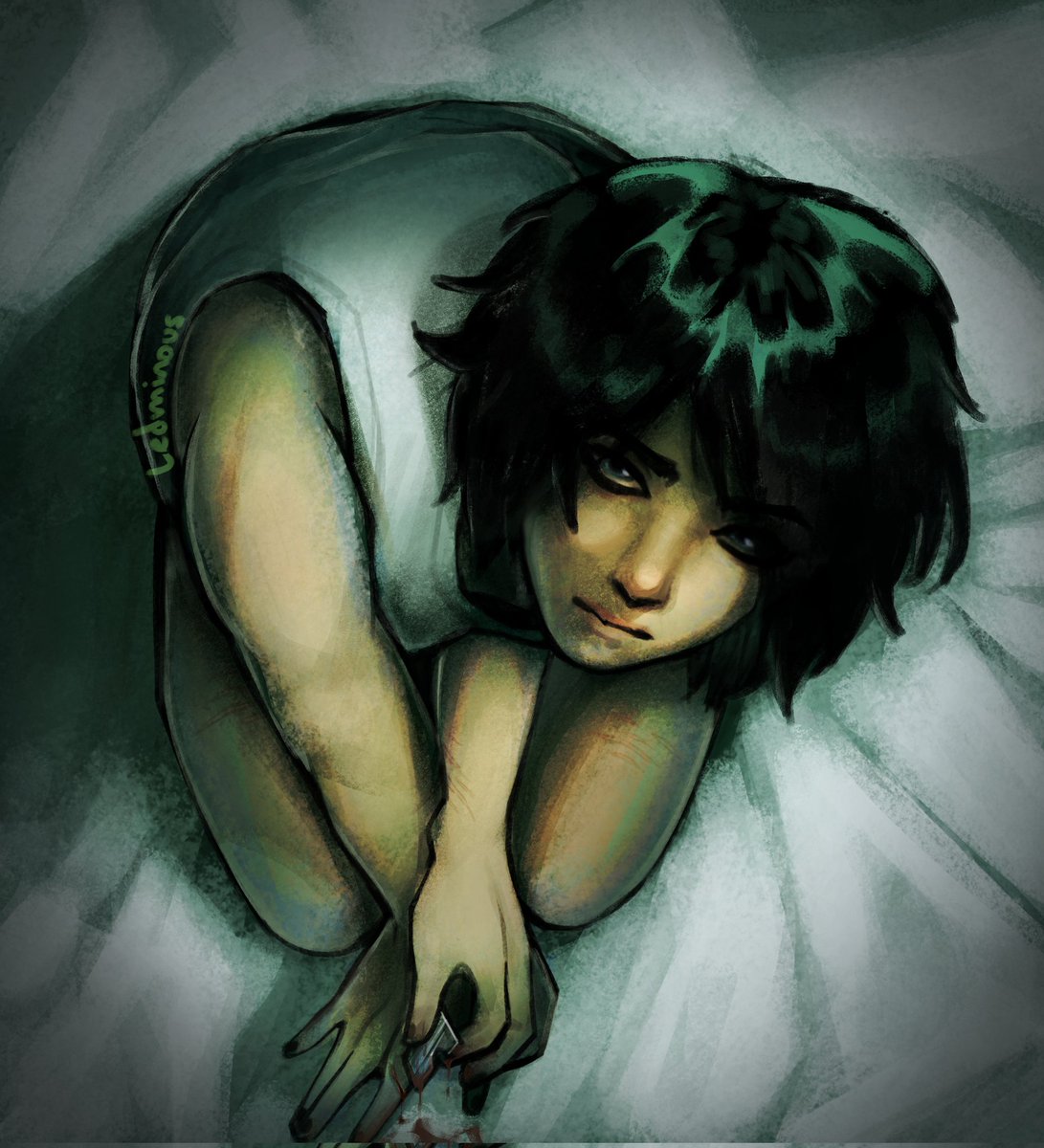 Tw: sensitive content.
Lucien by <a href="/owiehinata/">sai 💥</a> for #artfight2025 #illustration