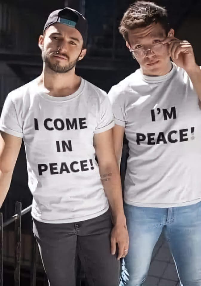 I can be peace too...