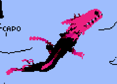 DafisPlace's tweet photo. made a lizard in wplace :D https://t.co/q88paE4ud8