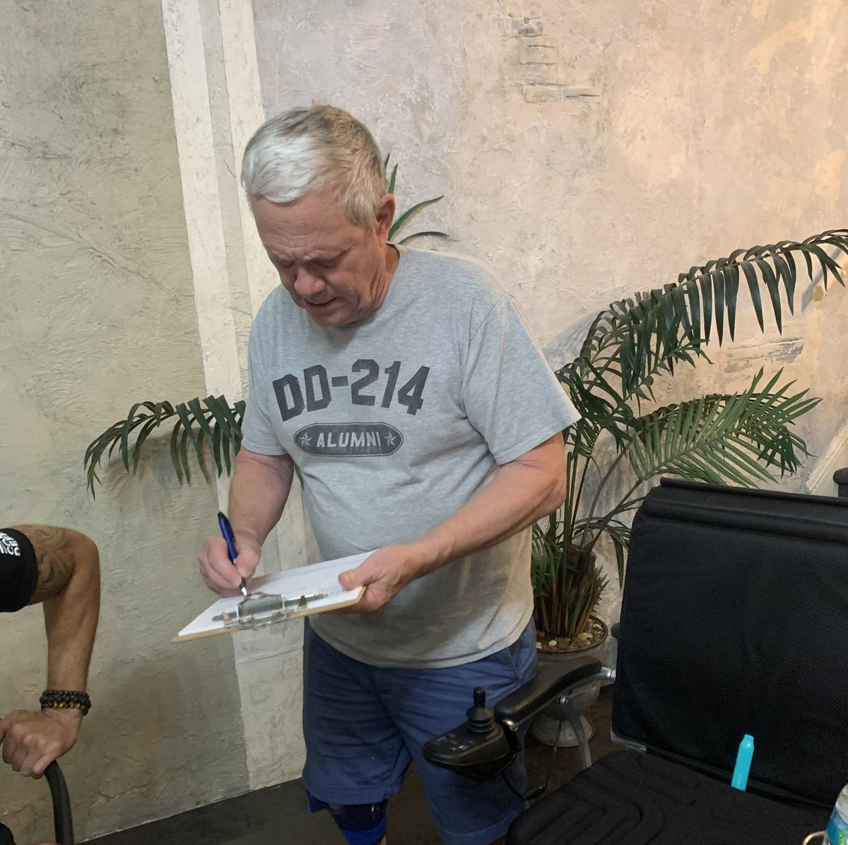 Day one, signature one — from a fellow Veteran! A perfect way to kick off petition season. Semper Fi, my friend!