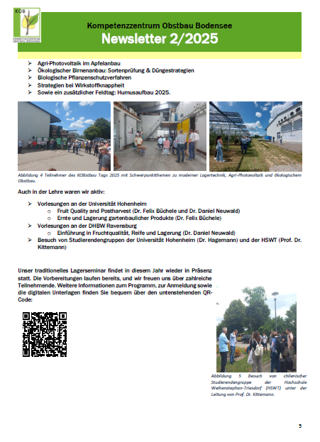Nacherntephysi1's tweet photo. ๐ Congratulations to Dr. Adriana Lugaresi on her successful PhD defense!
๐ Plus: 3 new scientific papers published & โObstbau Digitalโ project launched.
๐ Weโre sharing our work worldwide โ from CAMA Conference (USA) to a Keynote in Italy.
#Research #Innovation #FruitScience https://t.co/BIC2uAocZY